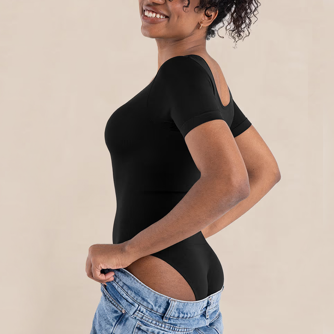 Body Modelador Com Manga Curves